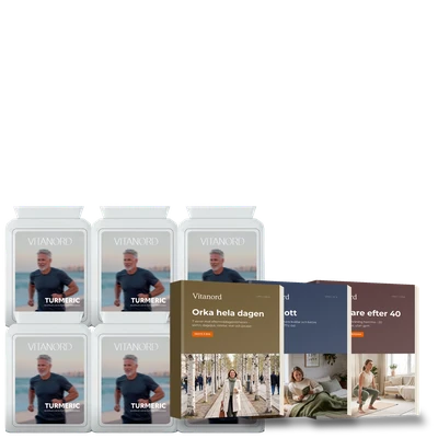 6 burkar Vitanord Gurkmeja + gratis e-böcker
