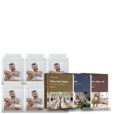 6 burkar Vitanord Q10 + gratis e-böcker
